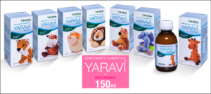 Gama de complementos alimenticios infantiles Yaraví de Derbós en nuevo formato de 150 ml con peluches