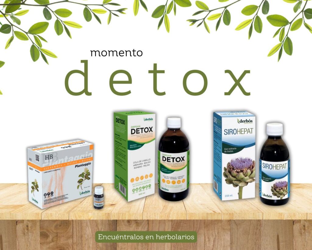 momento DETOX con productos Derbós