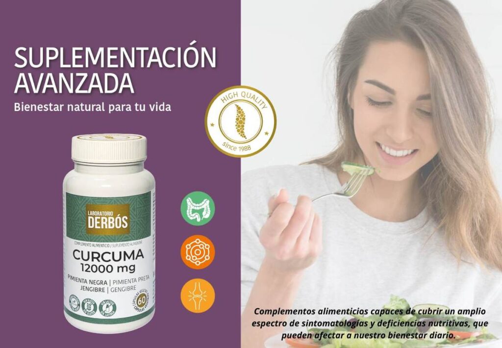 Cúrcuma 12000 mg de Derbós - Suplementación Avanzada