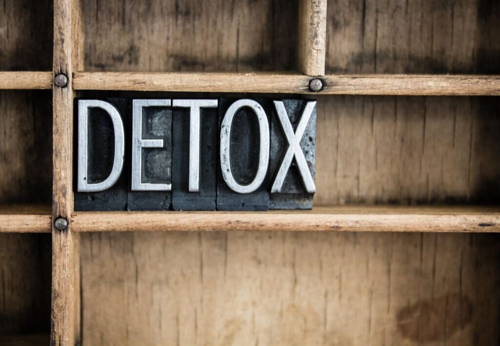 Concepto detox para eliminar metales pesados del organismo
